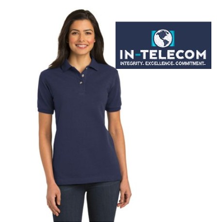 L420 Port Authority® Women's Heavyweight Cotton Pique Polo