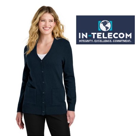 LSW4150  Port Authority® Women’s Easy Care Button-Up Cardigan Sweater